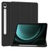 Husa pentru Samsung Galaxy Tab S9 / S9 FE / S10 FE usoara si subtire cu functie wake-up/sleep si compartiment pentru stylus, tip stand - verde deschis