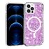 Husa pentru  iPhone 12 Pro Max MagSafe cu sclipici Liquid Crystal Glitter, albastru