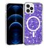 Husa pentru  iPhone 12 Pro Max MagSafe cu sclipici Liquid Crystal Glitter, albastru