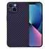 Husa pentru  iPhone 13 CarbonFiber UltraSlim, Lightweight, albastru / negru