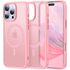 Husa pentru  iPhone 16 Pro Max cu MagSafe, Ghost Series, frosted - roz