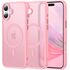 Husa pentru  iPhone 16 Plus cu MagSafe, Ghost Series, frosted - roz