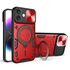 Husa pentru  iPhone 16 Plus cu protecție pentru cameră și suport magnetic integrat Ring Shockproof, rosu