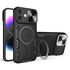 Husa pentru  iPhone 16 cu protecție pentru cameră și suport magnetic integrat Ring Shockproof, albastru
