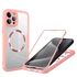 Pachet 360: Husa cu folie integrata pentru  iPhone 16 Pro Max cu MagSafe Cover360 fata / spate - mov