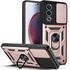 Husa pentru  Oppo A80 Ring Armor Kickstand Tough Rugged Cover cu protectie camera, negru