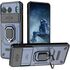 Husa pentru  OnePlus Nord 4 Ring Armor Kickstand Tough Rugged Cover cu protectie camera, albastru