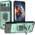 Husa pentru  OnePlus Nord 4 Ring Armor Kickstand Tough Rugged Cover cu protectie camera, albastru