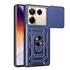Husa pentru  Infinix Note 40 Pro 4G Ring Armor Kickstand Tough Rugged Cover cu protectie camera, verde