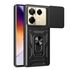 Husa pentru  Infinix Note 40 Pro 4G Ring Armor Kickstand Tough Rugged Cover cu protectie camera, verde