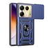 Husa pentru  Infinix Note 40 Ring Armor Kickstand Tough Rugged Cover cu protectie camera, roz