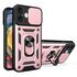 Husa pentru  iPhone 16 Plus Ring Armor Kickstand Tough Rugged Cover cu protectie camera, roz
