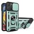Husa pentru  iPhone 16 Pro Max Ring Armor Kickstand Tough Rugged Cover cu protectie camera, albastru