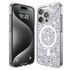 Husa pentru  iPhone 16 Pro Max MagSafe cu sclipici Liquid Crystal Glitter, magenta