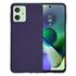 Husa pentru  Motorola Moto G54, G54 Power Edition CarbonFiber UltraSlim, Lightweight, mov