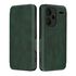 Husa tip carte pentru Xiaomi Redmi Note 13 Pro+ Plus 5G Smart Wallet fata - spate protectie 360 - verde