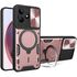 Husa pentru  Realme C61, Realme C63 cu protecție pentru cameră și suport magnetic integrat Ring Shockproof, rose gold