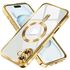 Husa pentru  iPhone 16 Plus cu MagSafe si protectie pentru lentile anti-shock 1.5 mm transparent - argintiu