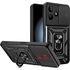 Husa pentru  Realme C61, Realme C63 Ring Armor Kickstand Tough Rugged Cover cu protectie camera, roz