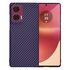 Husa pentru  Motorola Edge 50 Fusion CarbonFiber UltraSlim, Lightweight, rosu