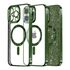 Husa pentru  iPhone 16 Pro Max cu MagSafe Sparkle Glare Detachable Layer, cu protectie lentile - verde