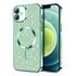 Husa pentru  iPhone 16 cu MagSafe Sparkle Glare Detachable Layer, cu protectie lentile - rosu
