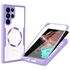 Pachet 360: Husa cu folie integrata pentru  Samsung Galaxy S23 Ultra 5G cu MagSafe Cover360 fata / spate - albastru