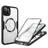 Pachet 360: Husa cu folie integrata pentru  iPhone 15 cu MagSafe Cover360 fata / spate - albastru