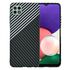 Husa pentru  Samsung Galaxy A22 5G CarbonFiber UltraSlim, Lightweight, rosu negru