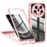 Pachet 360: Husa cu folie integrata pentru  Xiaomi 14 Ultra Cover360 fata / spate - roz