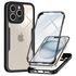 Pachet 360: Husa cu folie integrata pentru  iPhone 16 Pro Max Cover360 fata / spate - roz