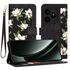 Husa tip carte pentru   Realme GT 6 / GT 6T, functie stand si port carduri, albastru