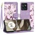 Husa tip carte pentru  Motorola Edge 50, functie stand si port carduri, albastru