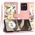 Husa tip carte pentru  Motorola Edge 50, functie stand si port carduri, albastru