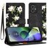 Husa tip carte pentru  Motorola Moto G54, G54 Power Edition, functie stand si port carduri, albastru