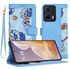 Husa tip carte pentru  Motorola Moto G85, functie stand si port carduri, roz