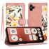 Husa tip carte pentru  Nothing CMF Phone 1, functie stand si port carduri, roz