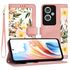 Husa tip carte pentru  Oppo A79 5G, functie stand si port carduri, mov