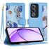 Husa tip carte pentru  Oppo A80, functie stand si port carduri, mov