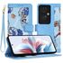 Husa tip carte pentru  Oppo Reno 11F, functie stand si port carduri, albastru