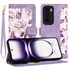 Husa tip carte pentru  Oppo Reno 12, functie stand si port carduri, albastru