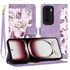 Husa tip carte pentru  Oppo Reno 12 Pro, functie stand si port carduri, albastru