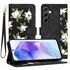 Husa tip carte pentru  Samsung Galaxy A55, functie stand si port carduri, roz