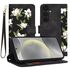 Husa tip carte pentru  Samsung Galaxy S24, functie stand si port carduri, mov