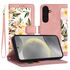 Husa tip carte pentru  Samsung Galaxy S24, functie stand si port carduri, mov