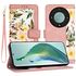 Husa tip carte pentru  Honor Magic 5 Lite, functie stand si port carduri, albastru