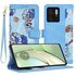 Husa tip carte pentru  Motorola Edge 40, functie stand si port carduri, albastru