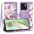 Husa tip carte pentru  Motorola Edge 40, functie stand si port carduri, albastru