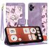 Husa tip carte pentru  Nothing CMF Phone 1, functie stand si port carduri, roz