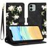 Husa tip carte pentru  iPhone 11, functie stand si port carduri, negru